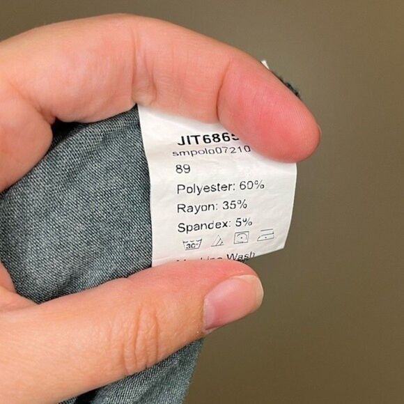 SHEIN Mens Green Short Sleeve Polo Shirt Size Medium - Picture 4 of 7